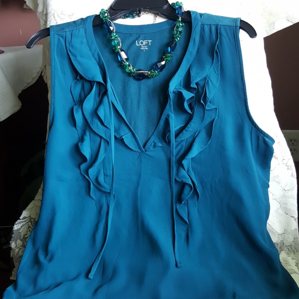 Teal Loft Outlet tank top